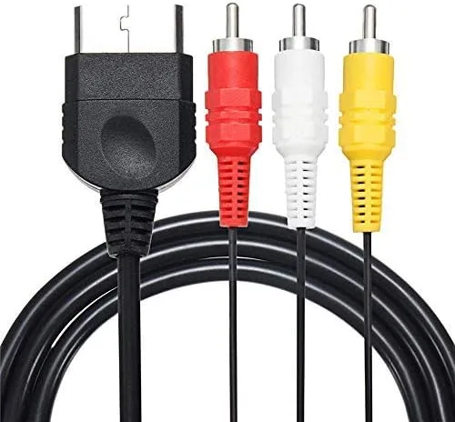 Vista 4 de Cable adaptador de alimentación de audio y vídeo RCA AV para Xbox Game