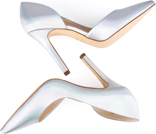 Vista 3 de JENN ARDOR - Zapatos de tacón de aguja alto para mujer - Punta cerrada fina, diseño clásico de meter, zapatos de vestir