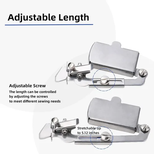 Vista 6 de Guía de costura magnética para máquina de coser, guía de costura magnética con clip, accesorios y suministros de costura (plateado)