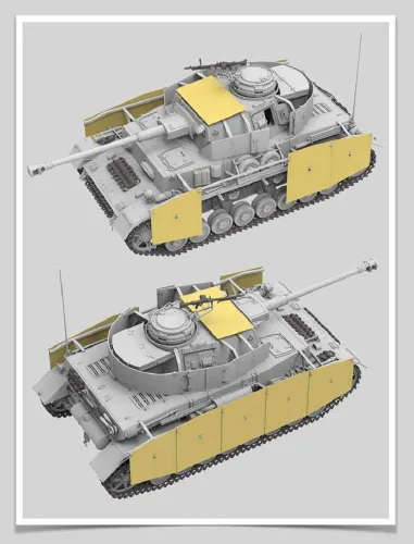 Vista 2 de RYE FIELD MODEL RFM5046 RM5046 Panzerkampfwagen IV AUSF. J última producción con interior completo 1:35