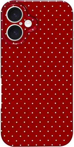 Vista 202 de Hython Funda para iPhone Air, diseño estético de lunares lindos, funda simple de 6.5 pulgadas, delgada, antiarañazos, parachoques de TPU suave, a