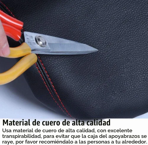 Vista 4 de XITER Protector de funda para reposabrazos de automóvil, 1 almohadilla de cuero para consola central para Edge 2015-2024, protector de caja