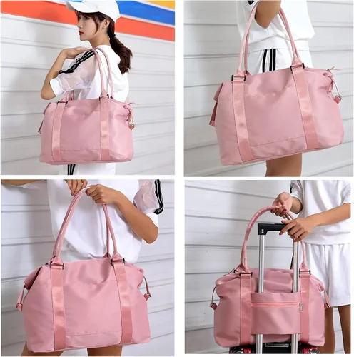 Vista 7 de JSAHAH Bolsa de viaje para mujer bolsa de transporte para equipaje bolsa de deporte para gimnasio