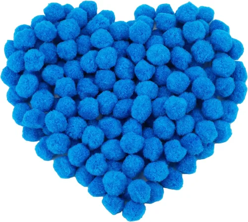 Vista 31 de MORFEN 150 pompones, pompones negros de 1 pulgada, bolas de pompón mullido, pequeños pompones para manualidades, proyectos de manualidades