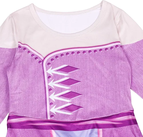 Vista 3 de MCSIOHF Little Girls Princess Dress Gown Dress Toddler Ruffle Short Sleeve for Kids 3-10 Years Gift