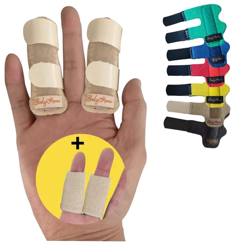 Vista 25 de BodyMoves - Férulas para dedos fracturados o para la rehabilitación posquirúrgicas y protectores para aliviar síntomas de artritis y dedos