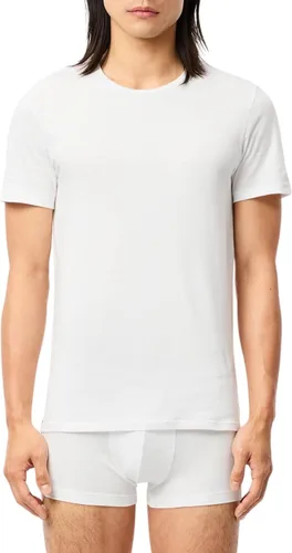 Vista 12 de Lacoste Paquete de 3 camisetas Essentials de cuello redondo de ajuste regular 100% algodón para hombre