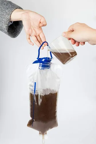Vista 5 de Kit de enema casero reutilizable, kit de bolsa de enama de 40.6 fl oz para limpieza de colon, bolsa de ducha de colon, kit de limpieza