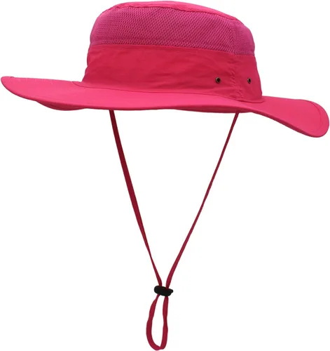 Vista 3 de Home Prefer - Sombrero para hombre con protección solar UPF 50+ de ala ancha y sombrero para pesca resistente al viento