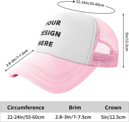 Vista 5 de Custom Baseball Cap Design Your Own Hats Custom Hats Logo Personalized Baseball Cap Black