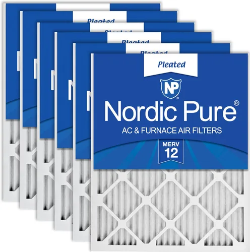 Vista 116 de Nordic Pure 20x20x1 (Tamaño real: 19 1/2 x 19 1/2 x 3/4) Filtros de aire para caldera/aire acondicionado Poly Green MERV 6 – Reduce el polvo
