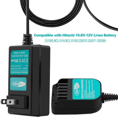Vista 2 de Creabest 10.8V-12V Li-ion Battery Charger Compatible with Hitachi BCL1015