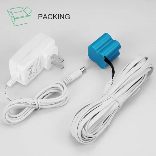 Vista 7 de Adaptador de corriente compatible con Arlo (reemplazo CR123A), con cable de 25 pies/24.6 ft resistente a la intemperie para exteriores alimenta