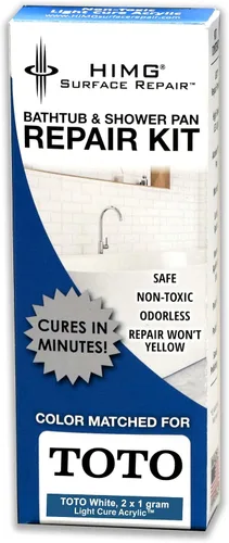 Vista 7 de HIMG Kit de reparación de bañera y ducha, color compatible: American Standard White