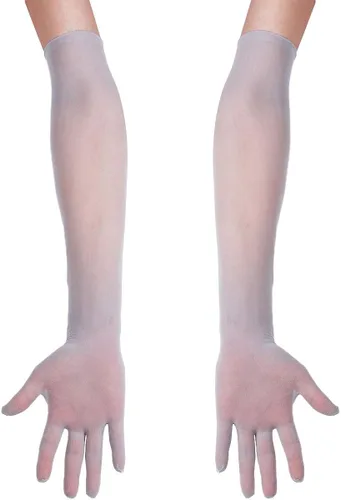 Vista 3 de FEESHOW Medias transparentes sin costuras de nailon para mujer