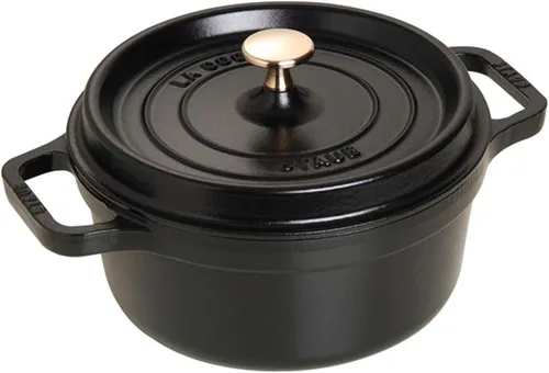 Vista 30 de Staub olla de hierro cocotte redonda de 6-1/4 cuartos de galón, Albahaca