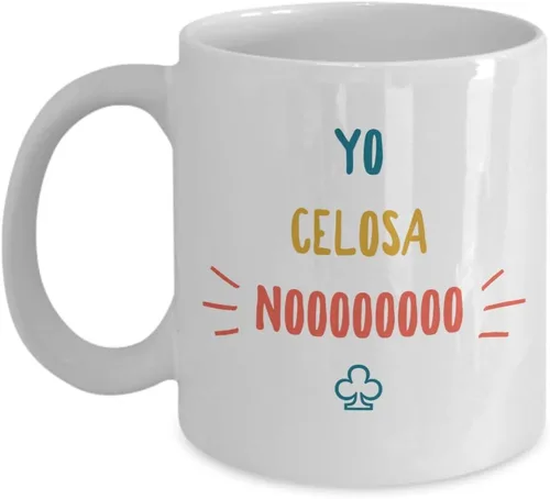 Vista 4 de Taza Cafe Celosa Vaso, taza de café divertidas, tazas personalizadas, taza de café inspiradoras, taza con mensajes positivos., 11onza