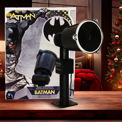 Vista 9 de Kurt Adler Proyector de señal de murciélago Batman de 14 pulgadas, color negro
