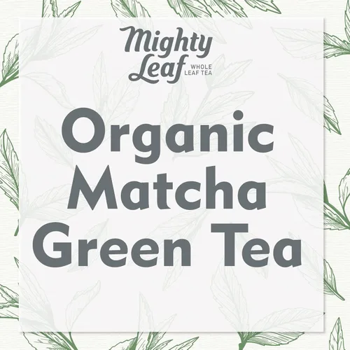 Vista 2 de MIGHTY LEAF Té verde matcha orgánico, 1.5 oz ea, paquete de 3