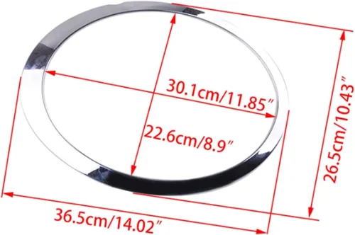 Vista 8 de Cromo conductor lado izquierdo faro Trim anillo biselCompatible con Mini Cooper 2007-2014 R56 R56 R57 R58 R59