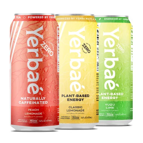 Vista 24 de Yerbae - Agua espumosa mejorada (12 unidades) Energy Yerba Mate 340 ml, lata