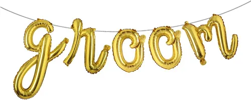 Vista 14 de Cartel de globos multicolor de 16 pulgadas para decoración de fiesta de boda (negro galón)