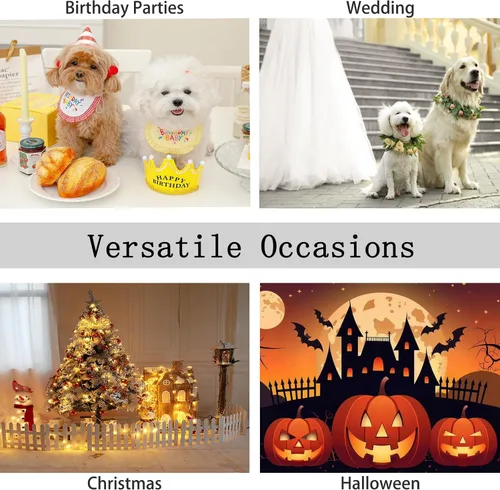 Vista 6 de MAMORE Vestido tipo camisa para perro, camisa de lazo de príncipe perrito, atuendo formal casual para mascotas para perros pequeños, medianos