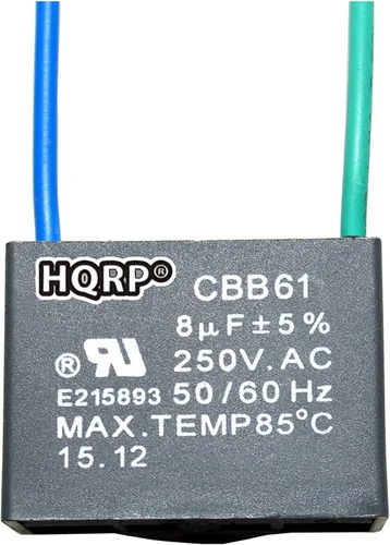 Vista 14 de HQRP Condensador de ventilador de techo CBB61 1uf+2uf de 3 cables listado UL