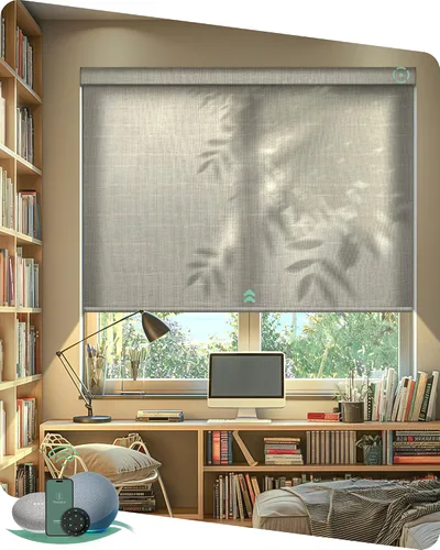 Vista 14 de Muestras de tela multicolor de persianas motorizadas Yoolax Light Filtering, Room Darkening, Sheer, Multicolor Fabric Swatches, Preview