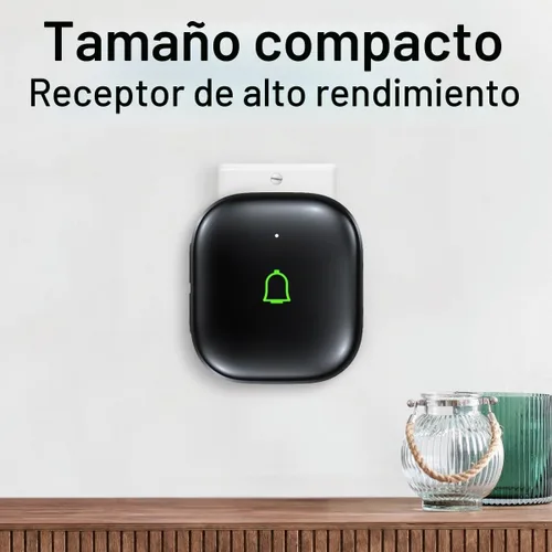 Vista 6 de Timbre de puerta inalámbrico IP66, timbre de puerta inalámbrico impermeable de 1000 pies, 32 campanas de 115 dB, 7 niveles Vol, modo de silencio