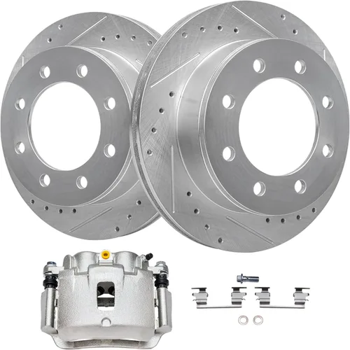 Vista 400 de Detroit Axle - Rotores de freno delantero para 04-13 Mazda 3 Rotores de frenos de disco 06-15 Mazda 5 Reemplazo: Rotor regular delantero de 11.81