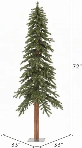Vista 3 de Vickerman Alpine Árbol Natural con 105T