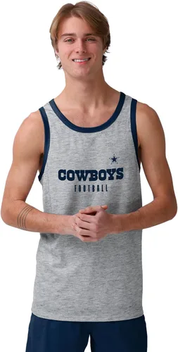 Vista 21 de FOCO NFL Mens NFL Team Logo Fashion Shirt Sleeveless Top