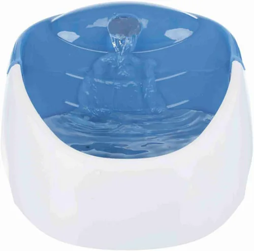 Vista 6 de Trixie Duo Stream - Dispensador automático de agua, 1 litro, color blanco y azul