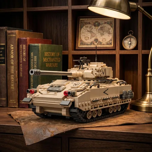 Vista 6 de M2 Bradley - Juego de construcción de tanques, compatible con Lego