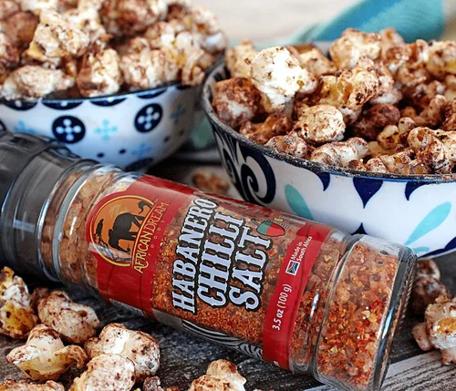 Vista 9 de African Dream Foods - Sal picante Habanero Sal de chile picante con habaneros africanos naturales, sal marina Ideal para carne, pollo, mariscos