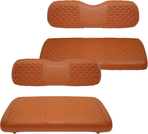 Vista 13 de XUANYUDG0769 Fundas de Asiento Delantero y Trasero para Carrito de Golf para EZGO TXT/RXV Club Car DS/Precedent Yamaha G29, Hechas de Vinilo