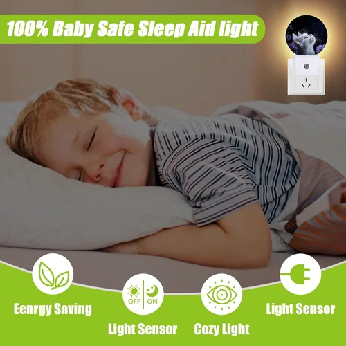 Vista 4 de Luz nocturna de gato blanco, flores moradas enchufables con sensor de atardecer a amanecer para dormitorio, baño y sala de estar, lámpara apta