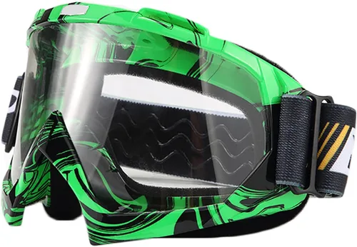 Vista 10 de ATV Ciclismo Motocicleta Gafas de Moto Bendable Anti-Reflexión Esponja Acolchado Gafas de esquí KG9 Lente teñida de naranja