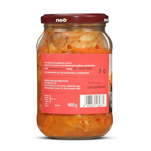 Vista 3 de Neo Kimchi zanahoria fermentada y repollo, 16.23 oz
