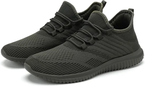 Vista 7 de LCGJR Zapatos deportivos para caminar sin cordones para hombre, tenis de moda, ligeros, para correr, entrenamiento, transpirables, informales