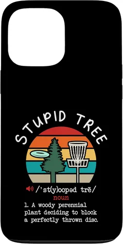 Vista 24 de Disc Golf Stupid Tree Funny Disc Golfing Lover Player Gift Case for iPhone 17