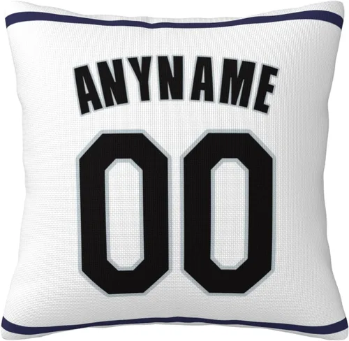 Vista 14 de Funda de almohada personalizada: Funda de almohada personalizada con cualquier nombre y número, regalo personalizado para fanáticos