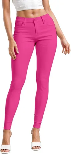 Vista 42 de Hybrid & Company - Pantalones ultraelásticos para mujer, cómodos y ajustados, para el trabajo y ocasiones informales Negro