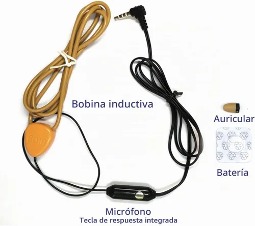 Vista 3 de Auricular espía mini oculto Auricular inalámbrico con micrófono Receptor de comunicación oculto Compatible con iPhone y Android Radio MP3