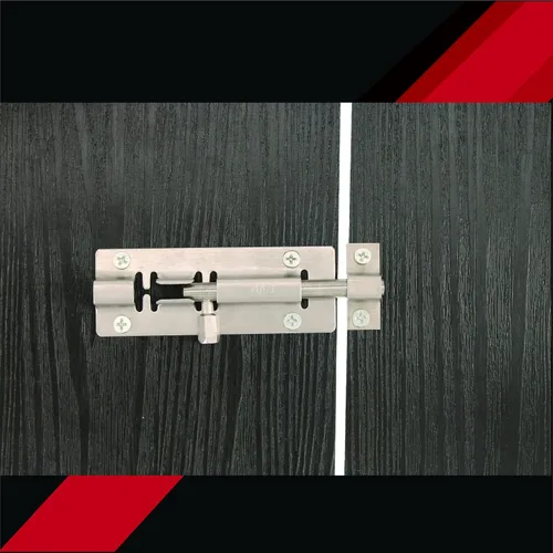 Vista 5 de BT002 - Cerradura de perno de barril de 4 pulgadas, cerradura de puerta gruesa de alta calidad, cerradura deslizante de acero inoxidable con 12