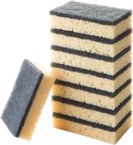 Vista 4 de DOITOOL Juego de esponjas multiusos para limpiar platos de esponja para platos para utensilios de cocina, 8 unids*2