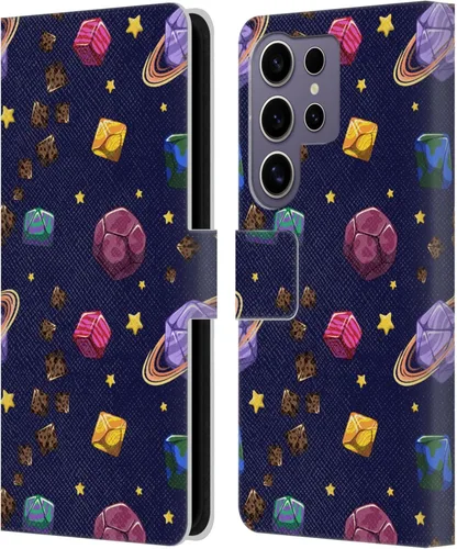 Vista 225 de Head Case Designs Officially Licensed Carla Morrow Colorful Space Dice Patterns Leather Wallet Case Compatible with Samsung Galaxy A07 4G