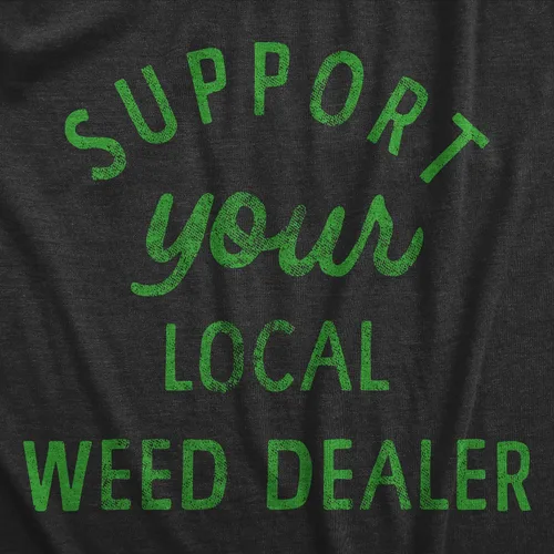 Vista 2 de Crazy Dog - Camisetas de humor para adultos, divertidas camisetas sarcásticas con 420 THC para hombres
