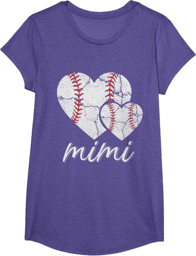 Vista 23 de Camiseta de béisbol Mimi para el Día de la Madre, Negro, S